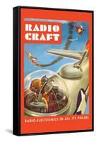 Radio-Craft: Fighter Plane-Alex Schomburg-Framed Stretched Canvas