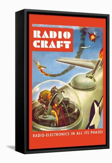 Radio-Craft: Fighter Plane-Alex Schomburg-Framed Stretched Canvas
