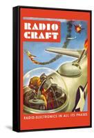 Radio-Craft: Fighter Plane-Alex Schomburg-Framed Stretched Canvas