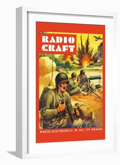 Radio-Craft: Ground Troops-Alex Schomburg-Framed Art Print