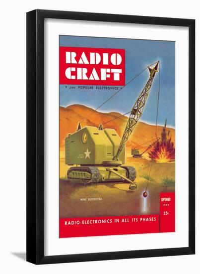 Radio Craft: Mine Destroyer-null-Framed Art Print