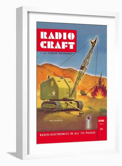 Radio Craft: Mine Destroyer-null-Framed Art Print