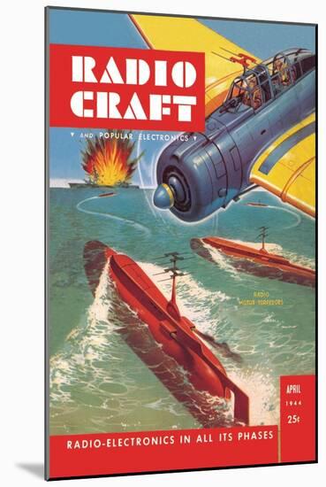 Radio Craft: Radio Motored Torpedoes-null-Mounted Art Print