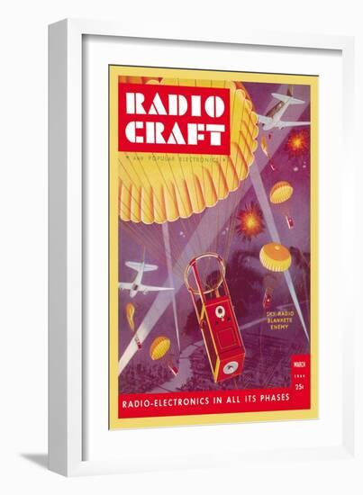 Radio Craft: Sky Radio Blankets Enemy-null-Framed Art Print