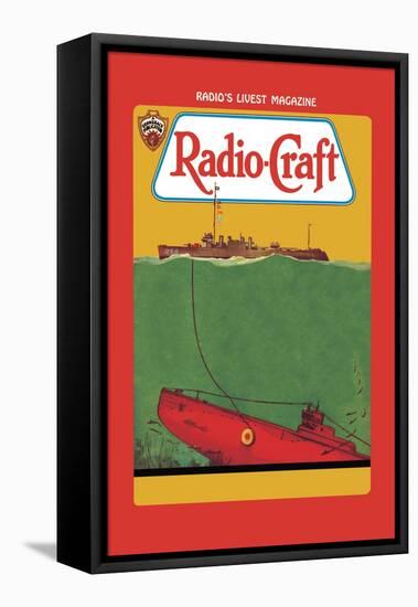 Radio-Craft: Submarine-null-Framed Stretched Canvas