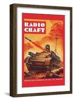 Radio-Craft: Tank-Alex Schomburg-Framed Art Print