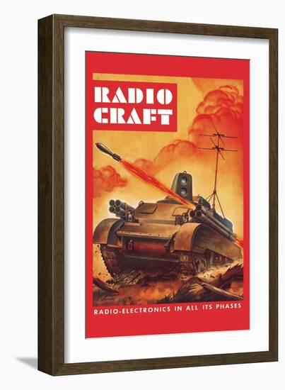 Radio-Craft: Tank-Alex Schomburg-Framed Art Print