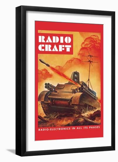 Radio-Craft: Tank-Alex Schomburg-Framed Art Print