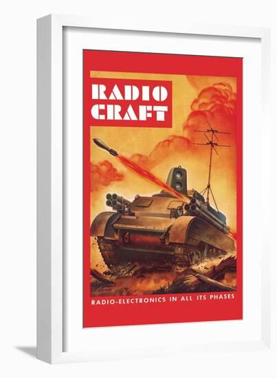 Radio-Craft: Tank-Alex Schomburg-Framed Art Print