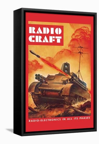 Radio-Craft: Tank-Alex Schomburg-Framed Stretched Canvas