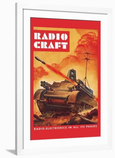 Radio-Craft: Tank-Alex Schomburg-Framed Art Print