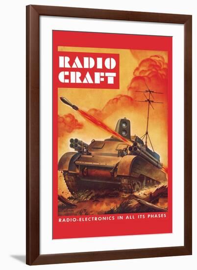 Radio-Craft: Tank-Alex Schomburg-Framed Art Print