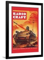 Radio-Craft: Tank-Alex Schomburg-Framed Art Print