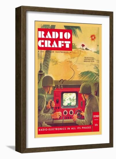 Radio Craft: Television-Controlled Machine Gun-null-Framed Art Print