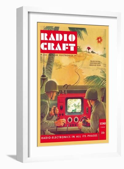 Radio Craft: Television-Controlled Machine Gun-null-Framed Art Print