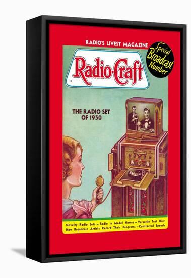 Radio Craft: The Radio Set of 1950-null-Framed Stretched Canvas