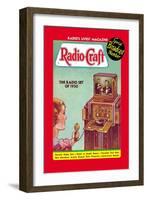 Radio Craft: The Radio Set of 1950-null-Framed Art Print