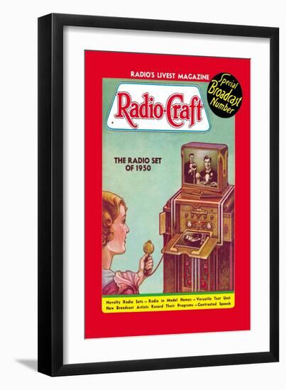 Radio Craft: The Radio Set of 1950-null-Framed Art Print