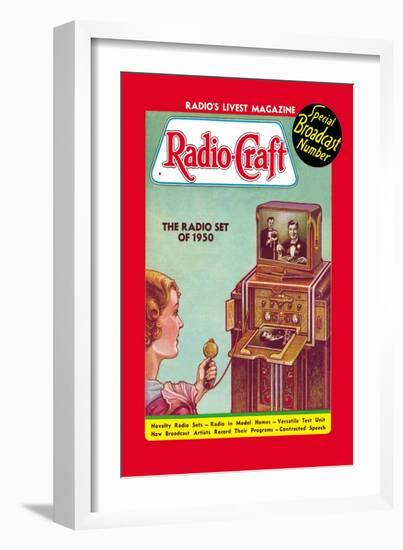 Radio Craft: The Radio Set of 1950-null-Framed Art Print