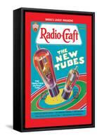 Radio Craft: The Triple-Twin Output Tube-null-Framed Stretched Canvas