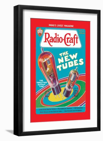 Radio Craft: The Triple-Twin Output Tube-null-Framed Art Print