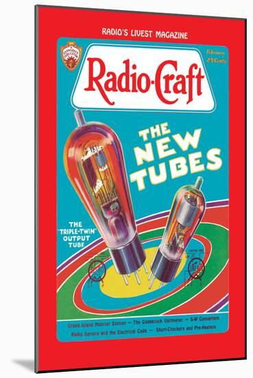 Radio Craft: The Triple-Twin Output Tube-null-Mounted Art Print