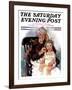 "Radio Days," Saturday Evening Post Cover, February 22, 1930-Ellen Pyle-Framed Giclee Print