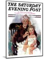 "Radio Days," Saturday Evening Post Cover, February 22, 1930-Ellen Pyle-Mounted Giclee Print