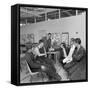 Radio Interview of Schoolboys on a Factory Visit, Stanley Tools, Sheffield, South Yorkshire, 1968-Michael Walters-Framed Stretched Canvas