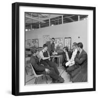 Radio Interview of Schoolboys on a Factory Visit, Stanley Tools, Sheffield, South Yorkshire, 1968-Michael Walters-Framed Photographic Print