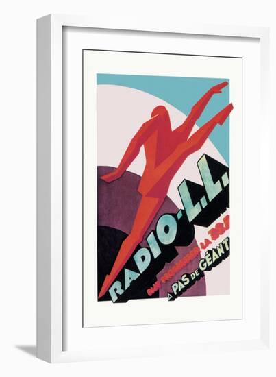 Radio, L.L.: Modern Running Man-null-Framed Art Print