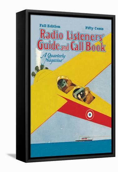 Radio Listeners' Guide and Call Book: Radio by Air-null-Framed Stretched Canvas