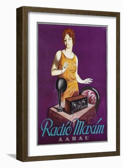 Radio Maxim Poster-Otto Ernst-Framed Giclee Print