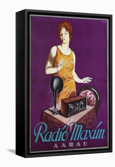 Radio Maxim Poster-Otto Ernst-Framed Stretched Canvas