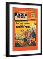 Radio News and Short Wave Radio: Start Your Vacation with a Transceptor-null-Framed Art Print