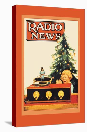 Radio News: Christmas-null-Stretched Canvas