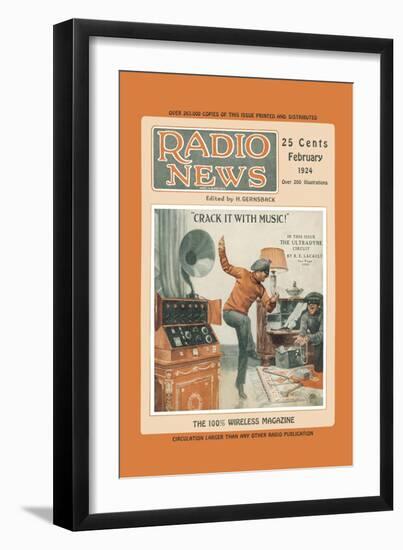 Radio News: Crack It with Music!-null-Framed Art Print