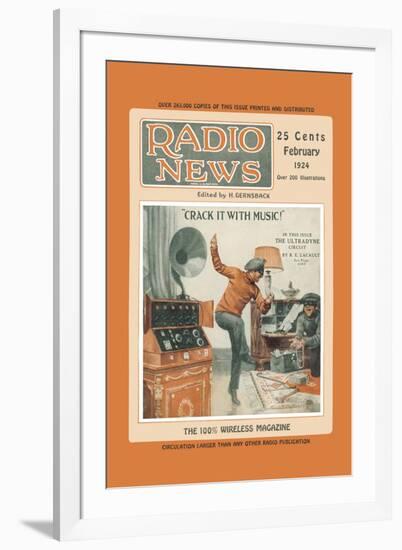 Radio News: Crack It with Music!-null-Framed Art Print