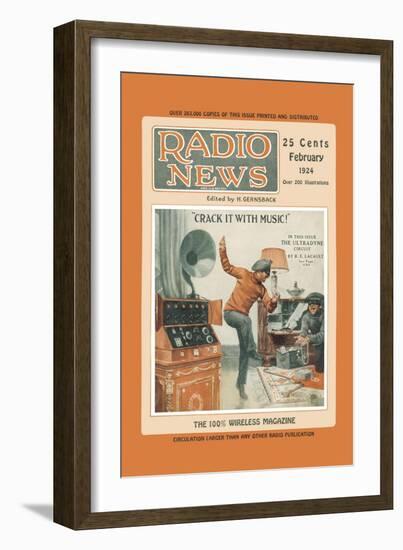 Radio News: Crack It with Music!-null-Framed Art Print