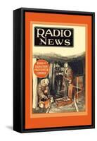 Radio News: Radio Rescues Miners-null-Framed Stretched Canvas