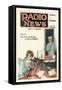 Radio News: Up All Night-null-Framed Stretched Canvas