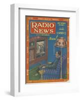 Radio News, Visions of the Future, Futuristic Radios Magazine, USA, 1928-null-Framed Giclee Print