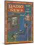 Radio News, Visions of the Future, Futuristic Radios Magazine, USA, 1928-null-Mounted Giclee Print