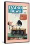 Radio News-null-Framed Stretched Canvas