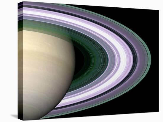 Radio Occultation: Unraveling Saturn's Rings-Stocktrek Images-Stretched Canvas