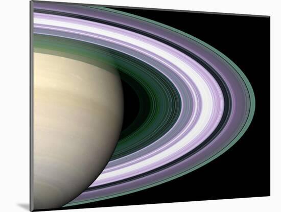Radio Occultation: Unraveling Saturn's Rings-Stocktrek Images-Mounted Photographic Print