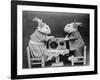 Radio Rabbits-null-Framed Premium Photographic Print