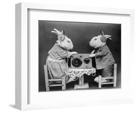 Radio Rabbits-null-Framed Photographic Print