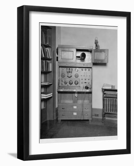 Radio Receiver in a Home-null-Framed Photographic Print
