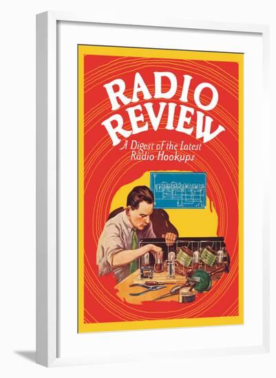 Radio Review: A Digest of the Latest Radio Hookups-null-Framed Art Print